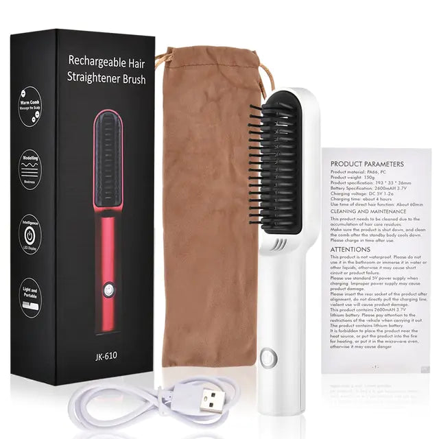 Ceramic Electric Hair Brush - Electrische Haar Borstel (portable)